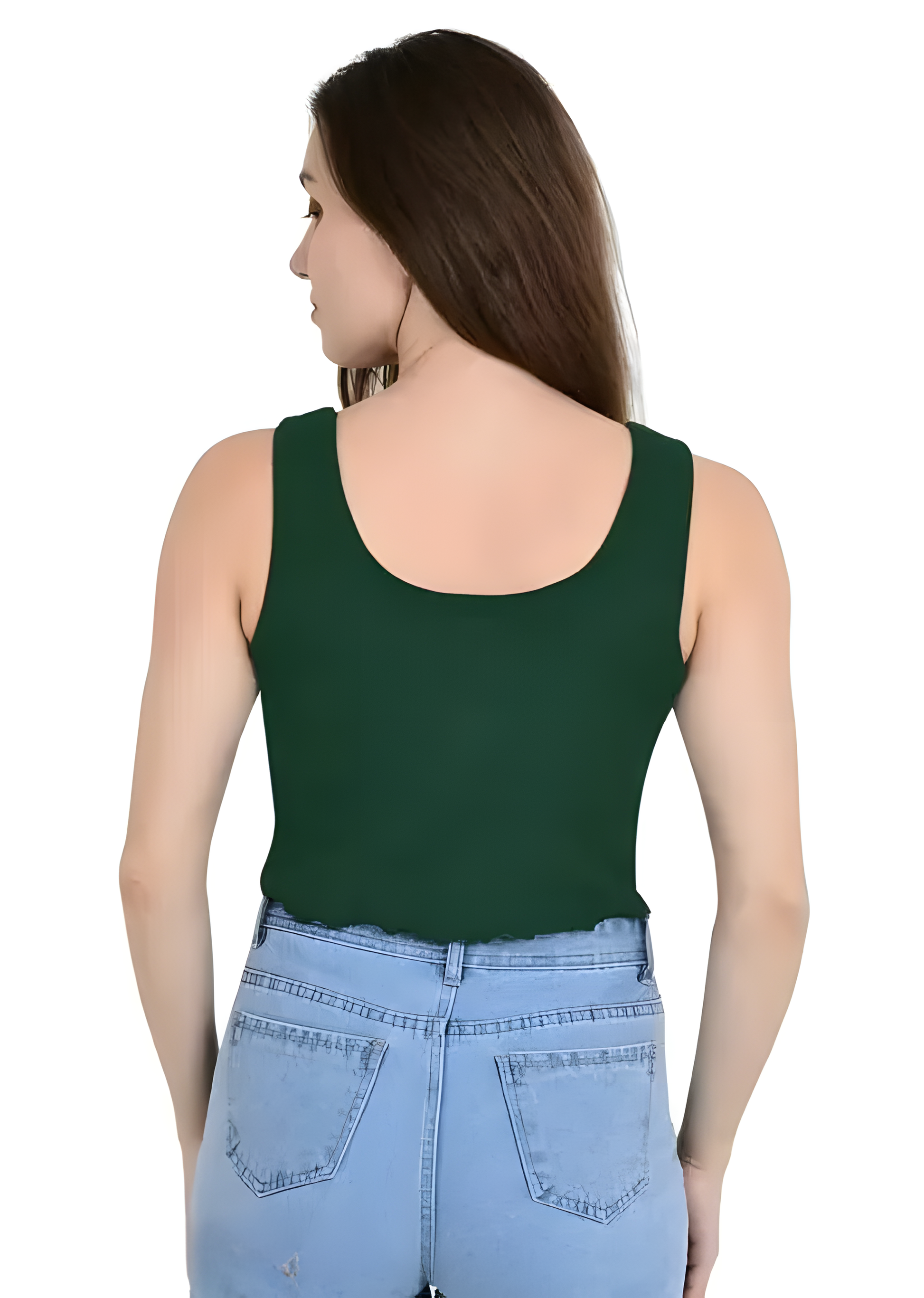 Olive Blade Sculpt Tank Top