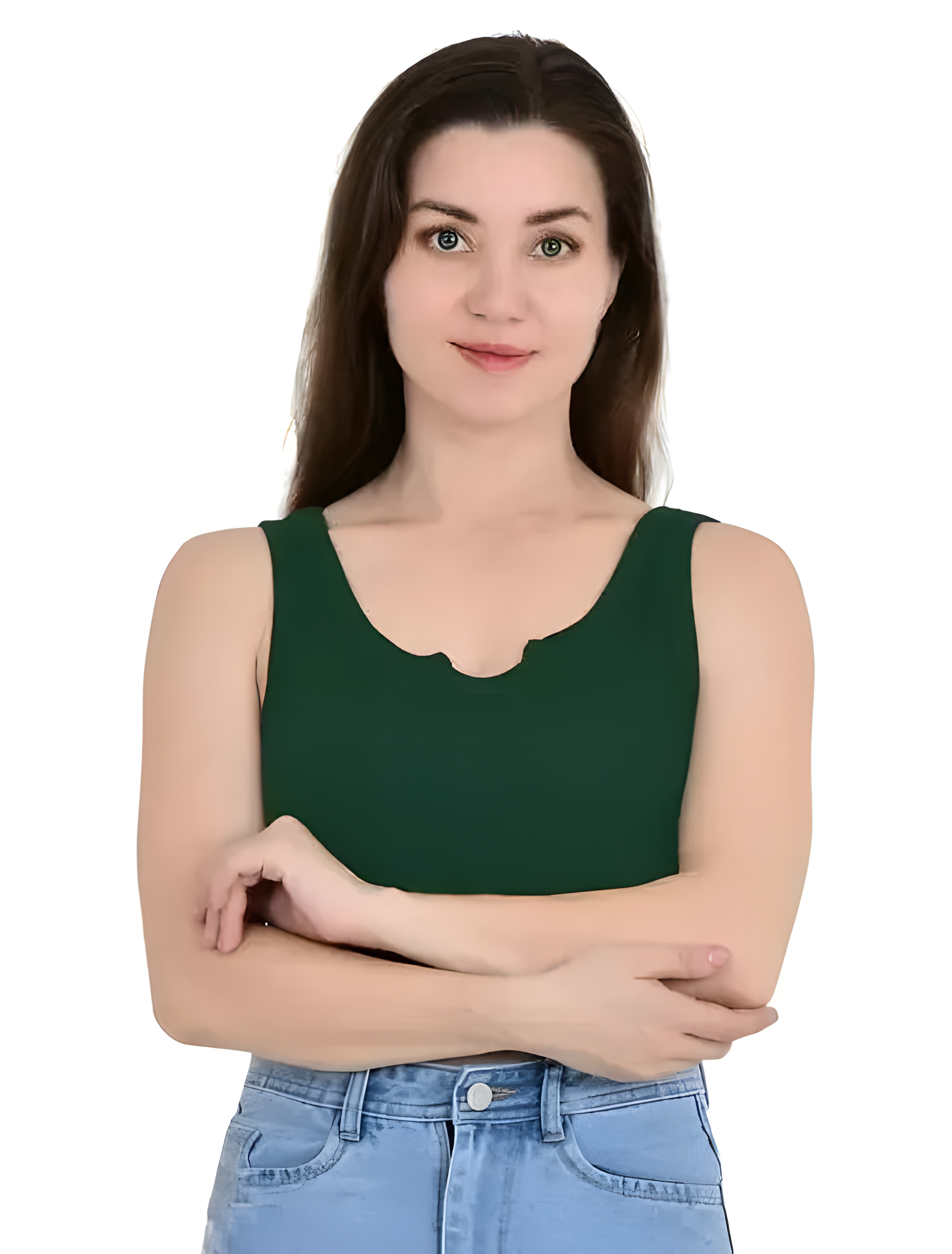 Olive Blade Sculpt Tank Top