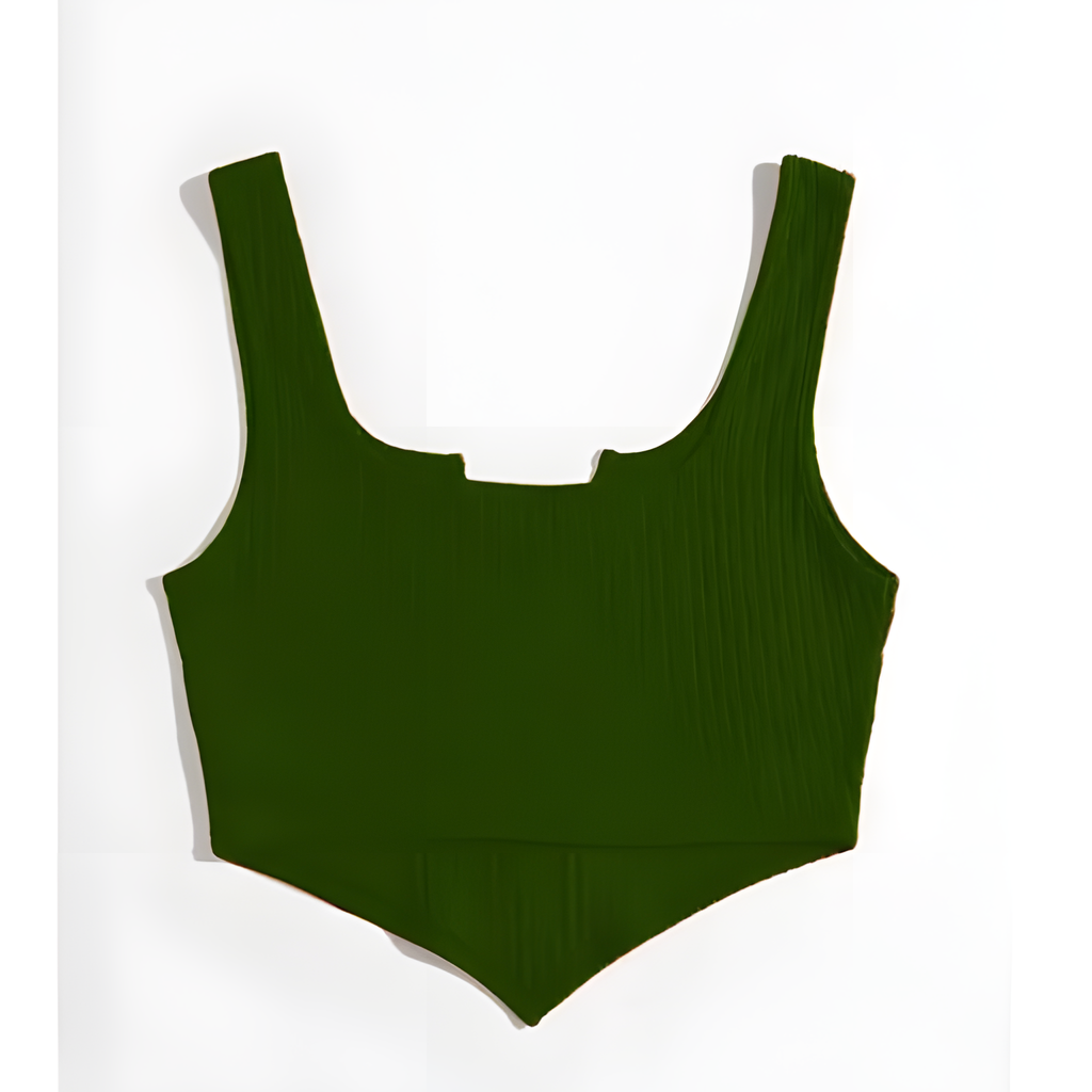 Olive Blade Sculpt Tank Top