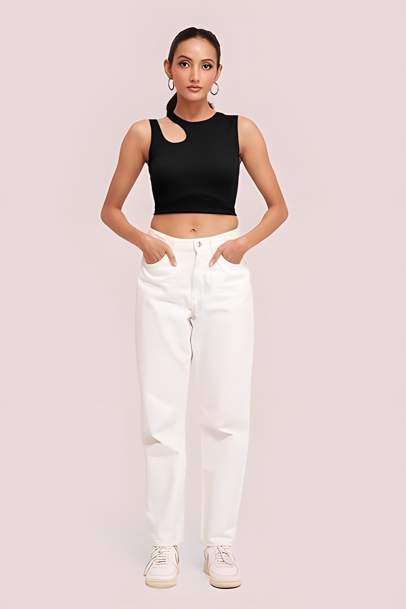 Urban Cutout Crop Tank Top