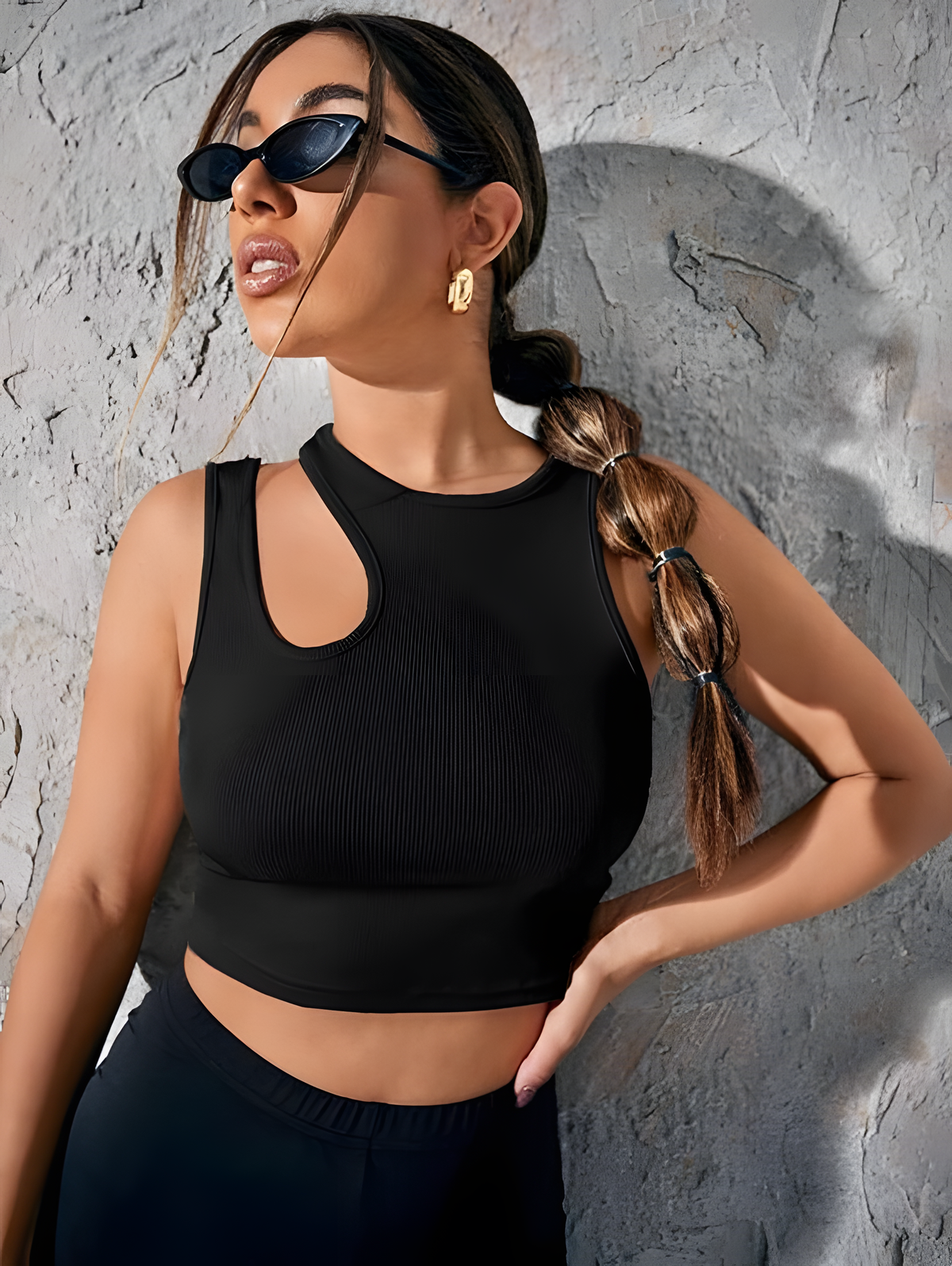 Urban Cutout Crop Tank Top