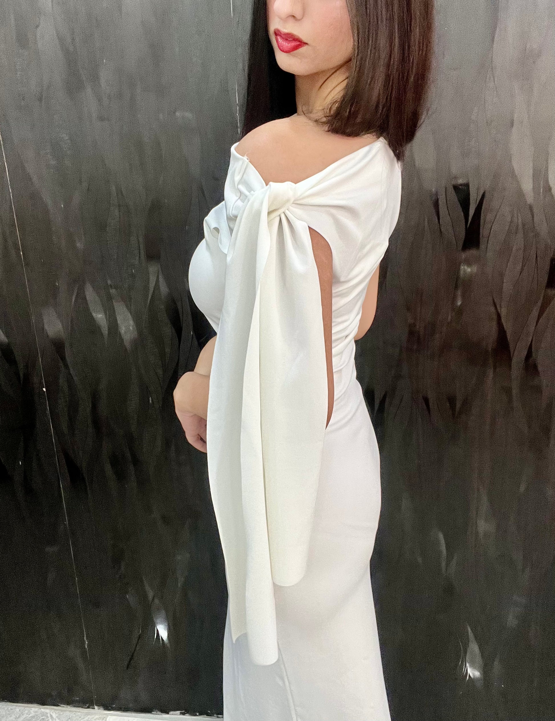 Whisper White Tie Maxi Dress
