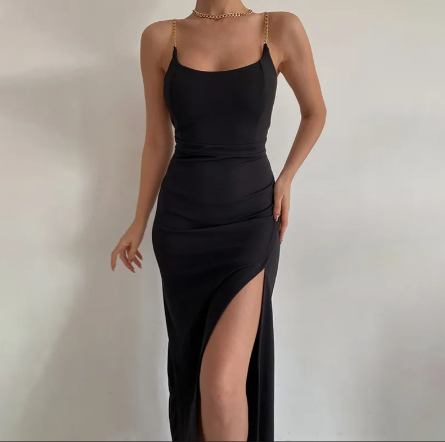 Sleek Side Slit Dress