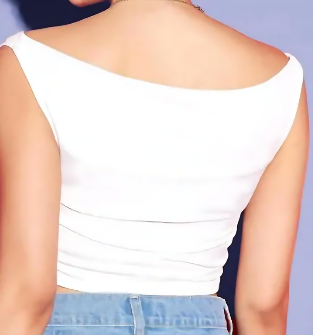 Ivory Drape Off-Shoulder Top