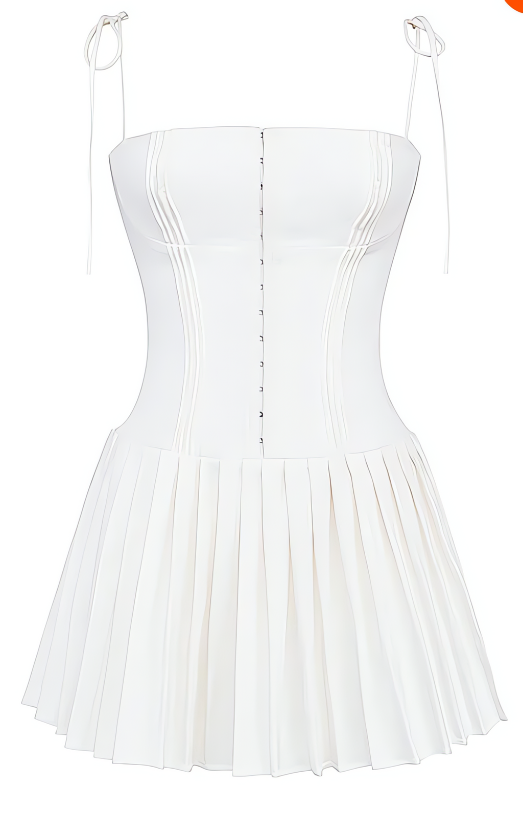 White Orbit Corset Dress