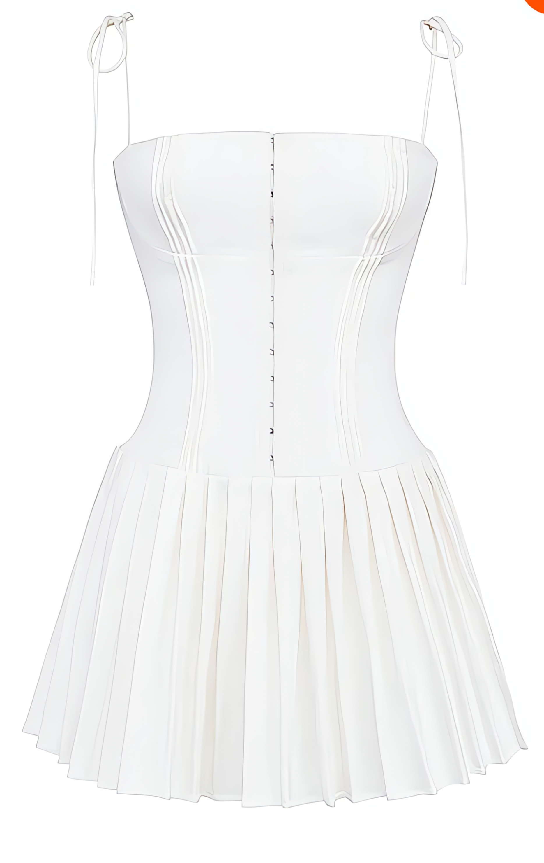 White Orbit Corset Dress