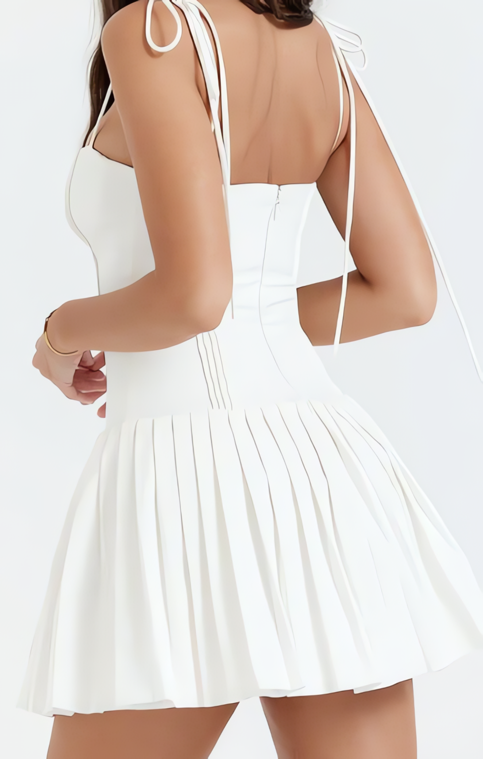 White Orbit Corset Dress