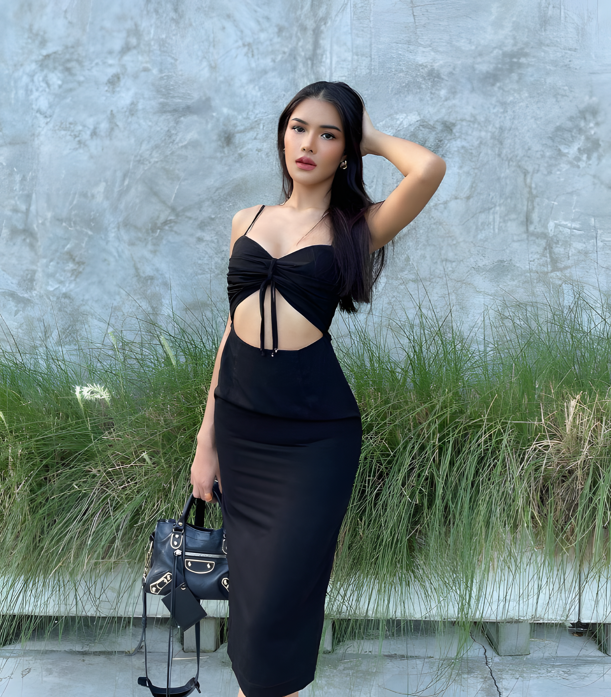 The Afterdark Cutout Midi Dress