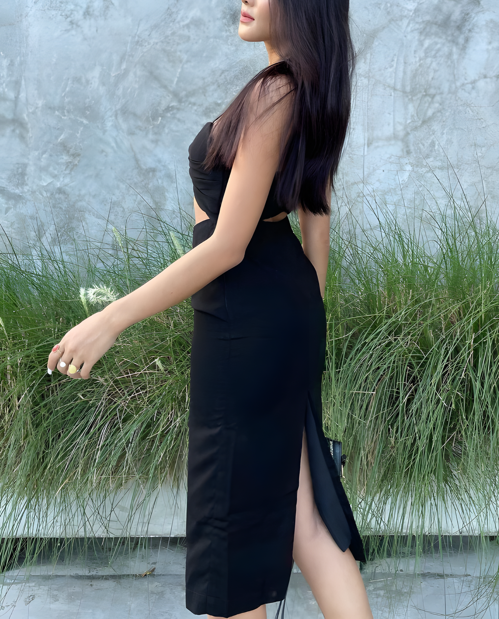 The Afterdark Cutout Midi Dress