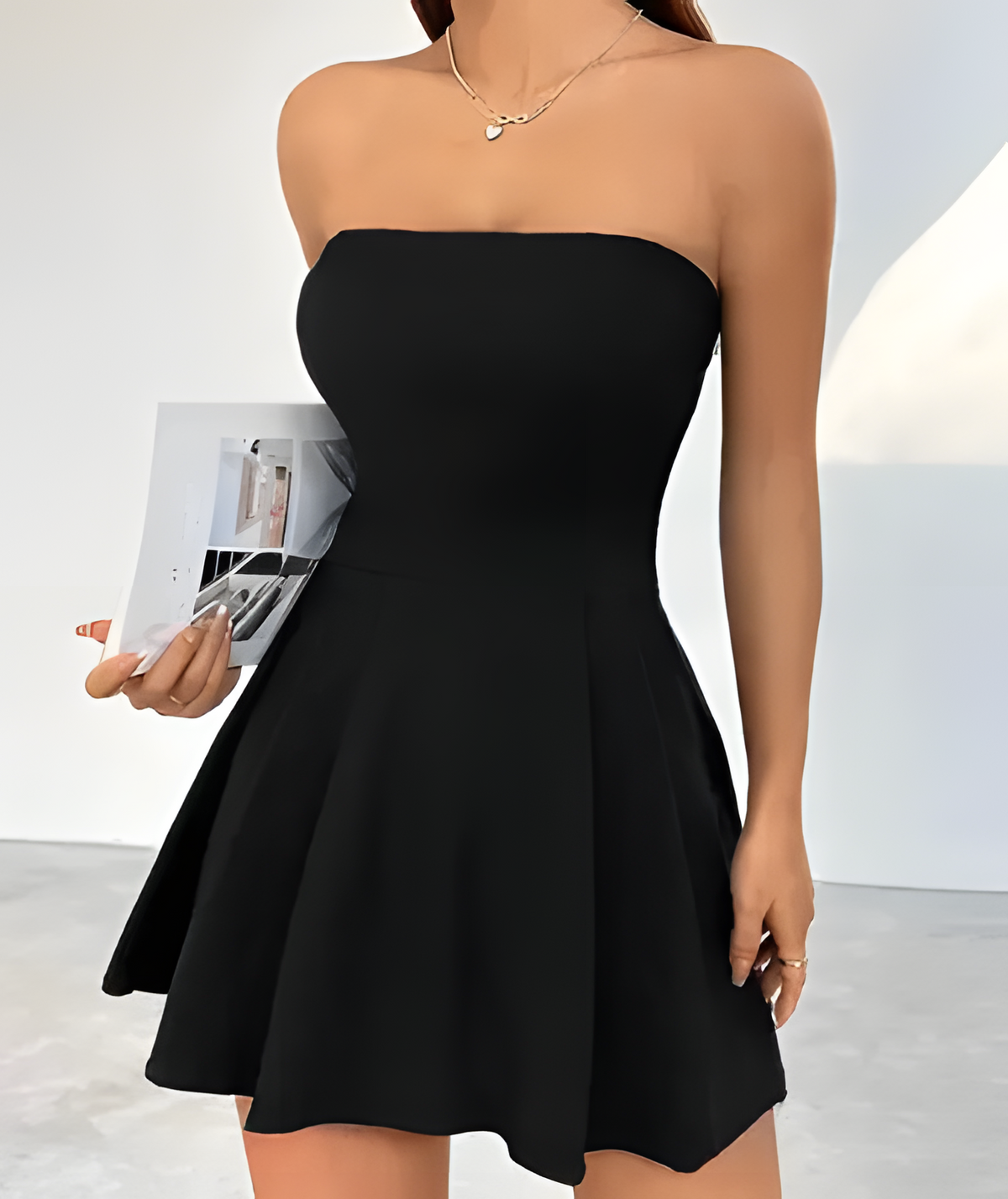 Starlit Strapless Dress