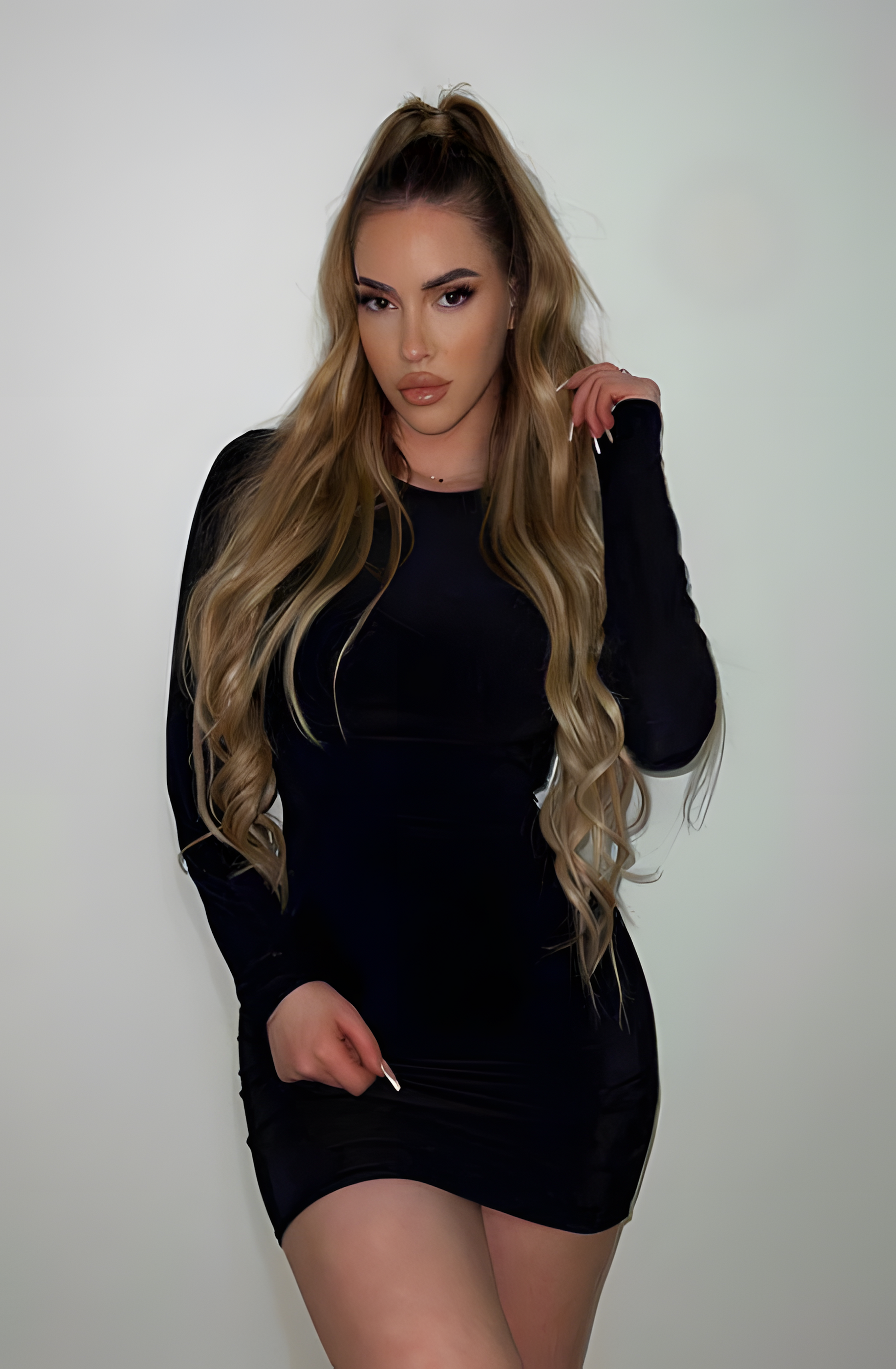 Velour Nights Mini Dress